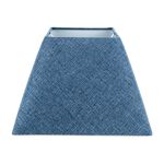 Navy Blue Linen Square Shade 10"